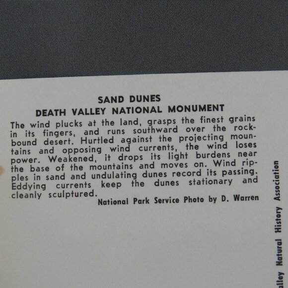 Vintage Postcard - Death Valley National Monument Sand Dunes - Dexter Press - Picture 3 of 4
